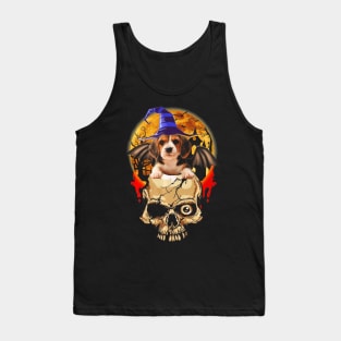 Skull With Beagle Halloween Awesome Shirt Halloween 2019 Tank Top